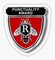 Rushmore Punctuality Pin Sticker