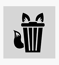 Furry Trash Icon Photographic Print