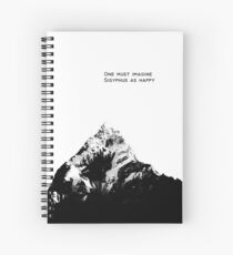 Cuaderno de espiral Uno debe imaginar a Sísifo como feliz