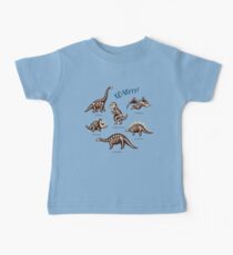 Dinosaurier-Skelette Baby T-Shirt
