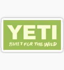 Grünes Yeti-Logo Sticker