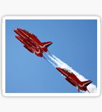 Red Arrows jets flying in formation Sticker
