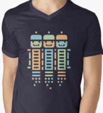 Acorn Rocket Bots Multi Men's V-Neck T-Shirt