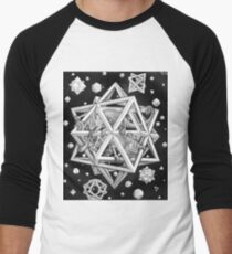 MC Escher Halftone Men's Baseball ¾ T-Shirt