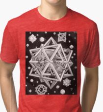 MC Escher Halftone Tri-blend T-Shirt