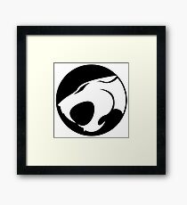 Thundercats WHITE & BLACK Framed Print