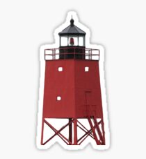 South Pier Lighthouse, Charlevoix Michigan Sticker
