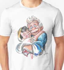 Charcoal and Oil - Geppetto and Pinocchio Unisex T-Shirt