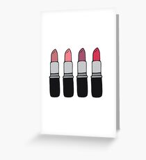 Lipsticks Greeting Card