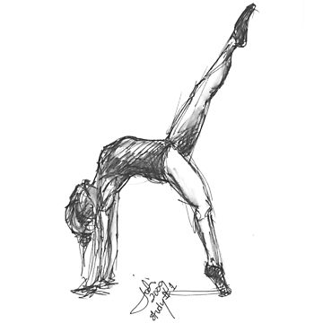 Gymnast Drawing  Inspired by the scene in Stick It Im awa  Flickr