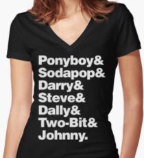 The Outsiders& Women's Fitted V-Neck T-Shirt