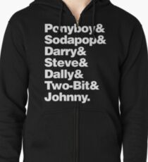 The Outsiders& Zipped Hoodie