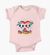 Body de manga corta Love Skulls