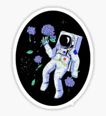 Hydrangea Astronaut Sticker