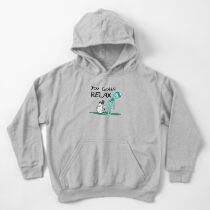 Sudadera con capucha para niños Camiseta de Mr. Meeseeks Quote - Tienes que relajarte - Blanco