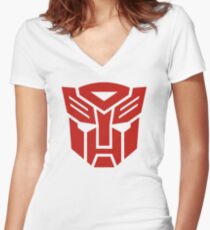 Autobot Women's Fitted V-Neck T-Shirt