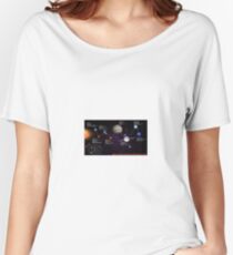 space infographic Women's Relaxed Fit T-Shirt