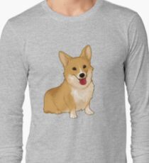 Cute smiling corgi Long Sleeve T-Shirt