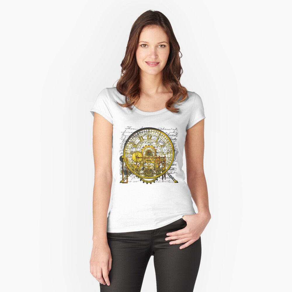 Vintage Time Machine #1B Fitted Scoop T-Shirt