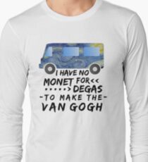 Lustiges Künstler-Wortspiel Monet Degas Van Gogh Langarmshirt