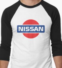 Camiseta ¾ estilo béisbol Logotipo retro de Nissan