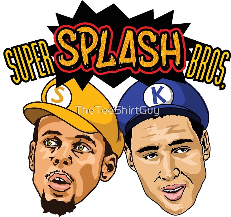 "Steph Curry Klay Thompson Super Splash Bros" Art Prints by TheTeeShirtGuy Redbubble