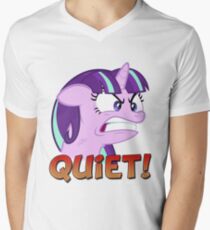 STARLIGHT GLIMMER - QUIET! Men's V-Neck T-Shirt
