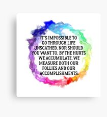 Follies And Accomplishments Canvas Print