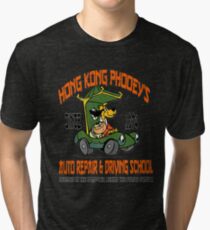 Hong Kong Phooey's Auto Repair & Driving School Tri-blend T-Shirt