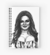 Ariel Winter Drawing Spiral Notebook