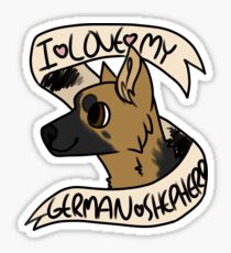 I <3 My German Shepherd Sticker