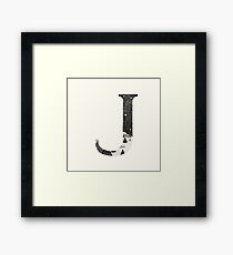 J Framed Print