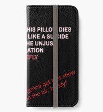Firefly&Community: we'll bring the show back! - black version iPhone Wallet/Case/Skin