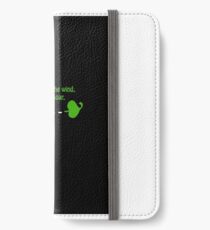 "I am a leaf on the wind..." iPhone Wallet/Case/Skin