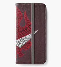Gurren Lagann Typografie iPhone Flip-Case/Hülle/Klebefolie