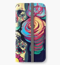 Vinilo o funda para iPhone Cráneos y flores