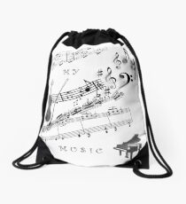 Music Drawstring Bag