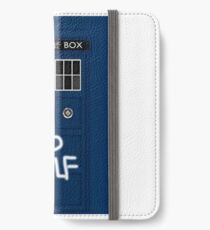 Police Public Call Box (w/ Bad Wolf) iPhone Wallet/Case/Skin