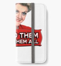 Angela Lansbury (Jessica Fletcher) Murder she wrote confession. I killed them all. iPhone Wallet/Case/Skin