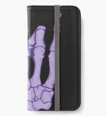 Skeleton hand | Lilac iPhone Wallet/Case/Skin