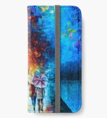 Liebe am See - Leonid Afremov iPhone Flip-Case/Hülle/Klebefolie