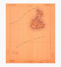 USGS TOPO Map Rhode Island RI Block Island 353471 1899 62500 Photographic Print
