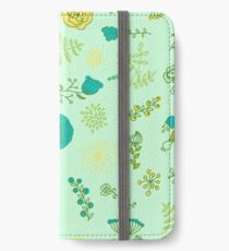 Elegance Seamless pattern with flowers, vector floral illustration in vintage style iPhone Wallet/Case/Skin