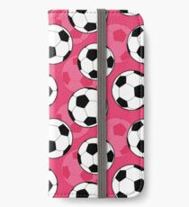 Girly Soccer Ball Pattern iPhone Wallet/Case/Skin