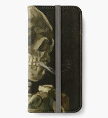 Vincent Van Gogh smoking skeleton iPhone Wallet/Case/Skin