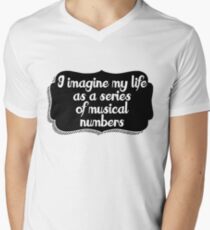 Musical life Men's V-Neck T-Shirt