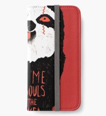 Böses Faultier iPhone Flip-Case/Hülle/Klebefolie
