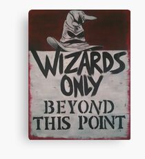 Wizards Only! Canvas Print