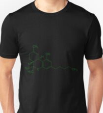 THC Molecule (Green) Unisex T-Shirt