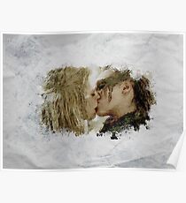 Clexa Kiss - The 100 - draw Poster